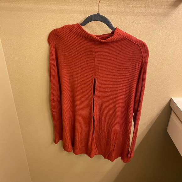 We the free lover ribbed split thermal top orange - Picture 4 of 5